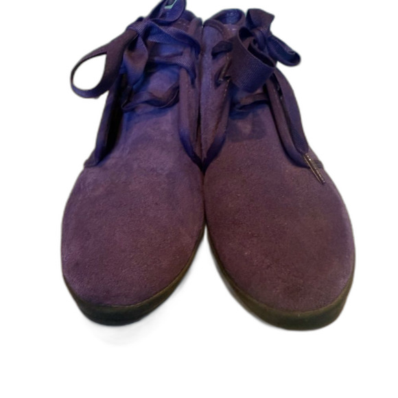 Vintage 80s 90s Keds Purple Suede Chukka Boots 9M Ribbon Lace - Picture 6 of 10